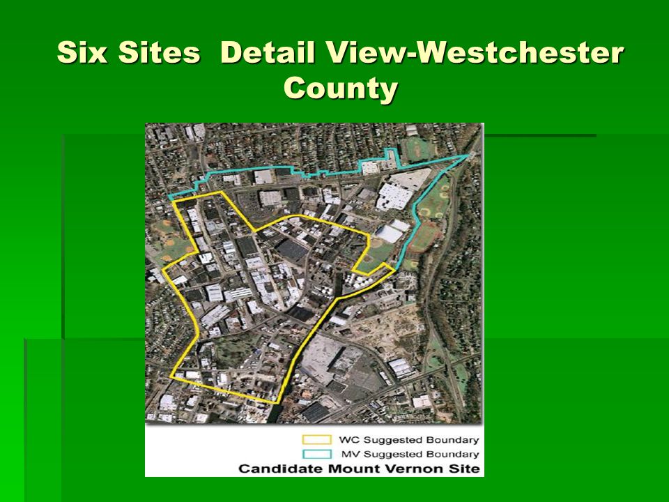 Six Sites Detail View-Westchester County