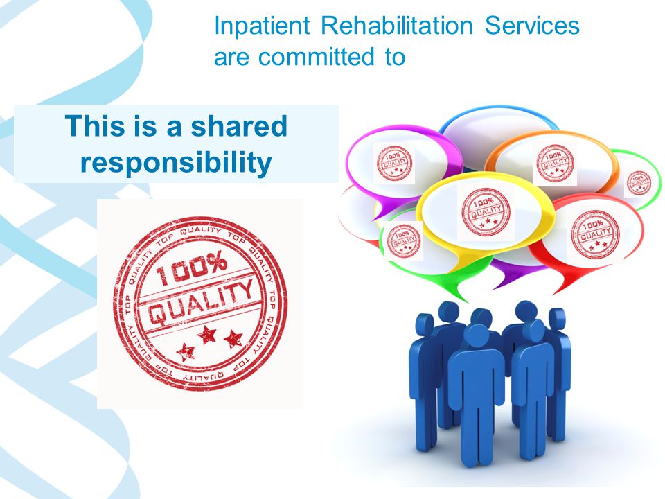 SA Health Inpatient Rehabilitation Services are committed to This is a shared responsibility