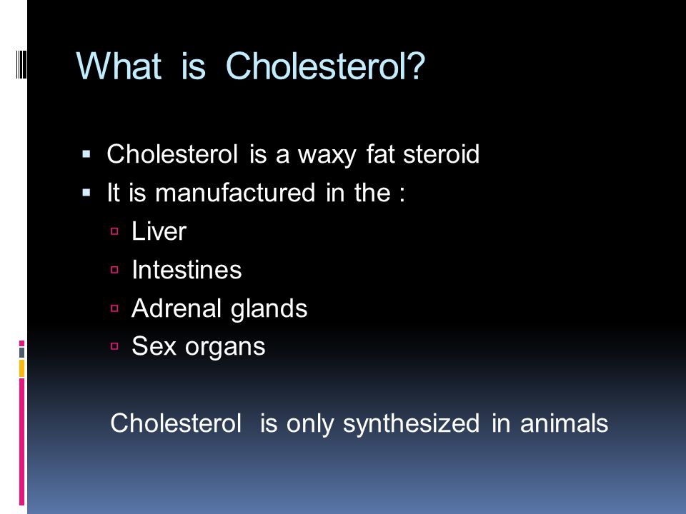 What is Cholesterol.