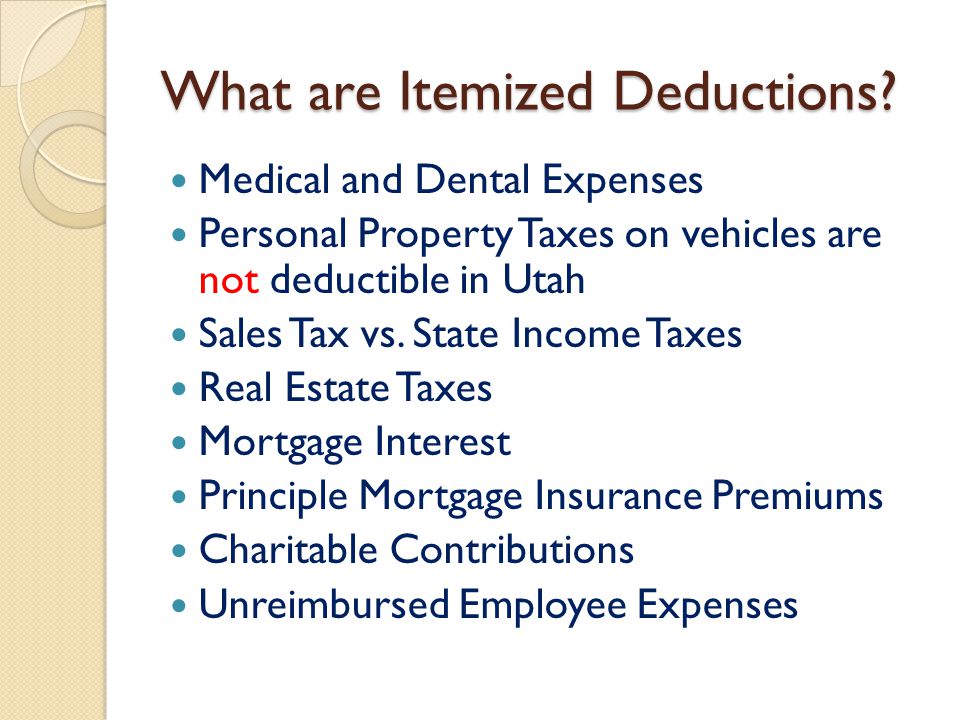What are Itemized Deductions.