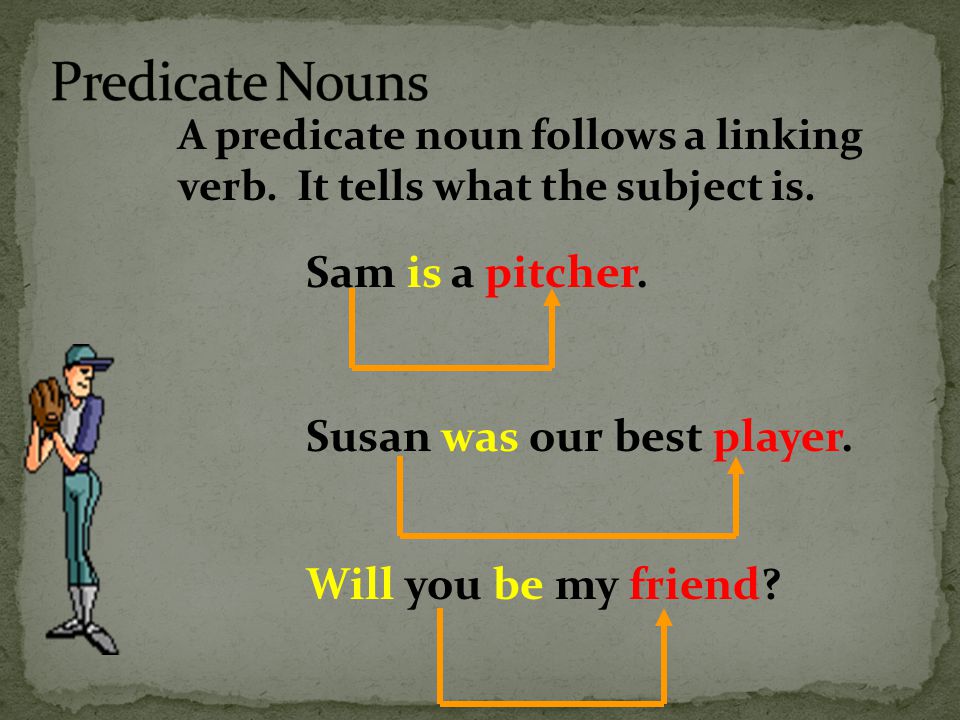 Sam is a pitcher. Susan was our best player. Will you be my friend.