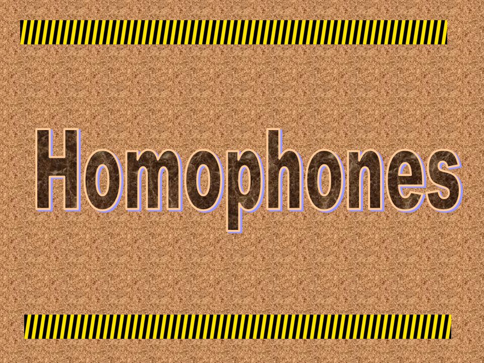 Skills Lesson Homophones Words That Sound The Same Are - 