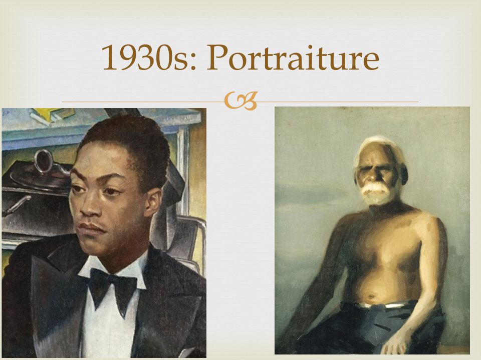  1920s: Portraiture