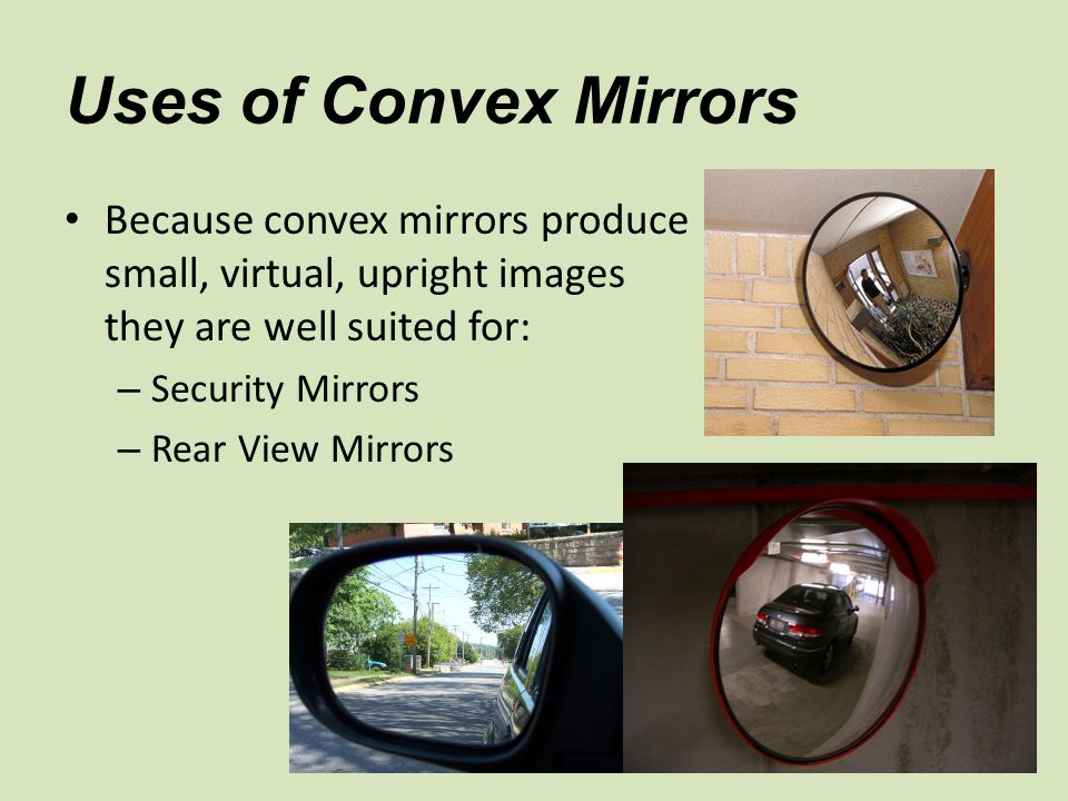 application of convex mirror