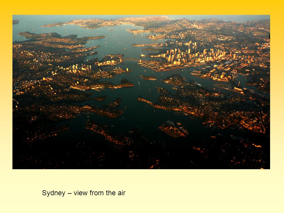 Sydney – view from the air