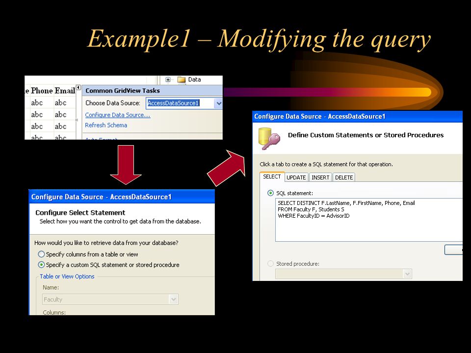 Example1 – Modifying the query