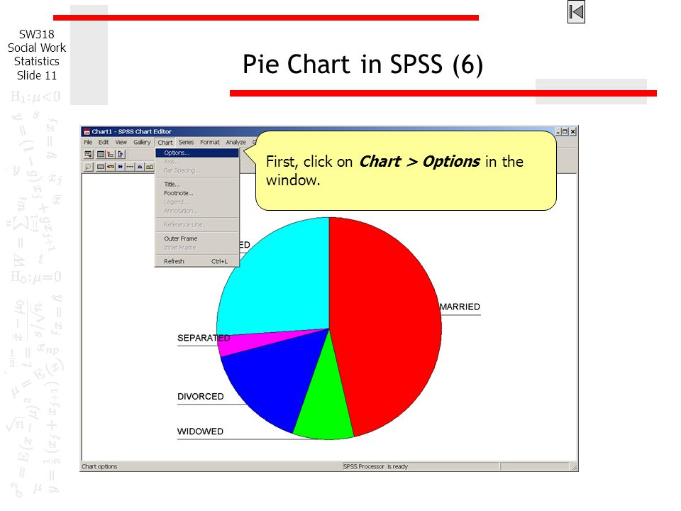 Spss Pie Chart Show Percentage