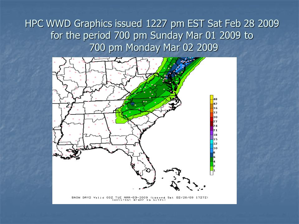 HPC WWD Graphics issued 1227 pm EST Sat Feb for the period 700 pm Sunday Mar to 700 pm Monday Mar