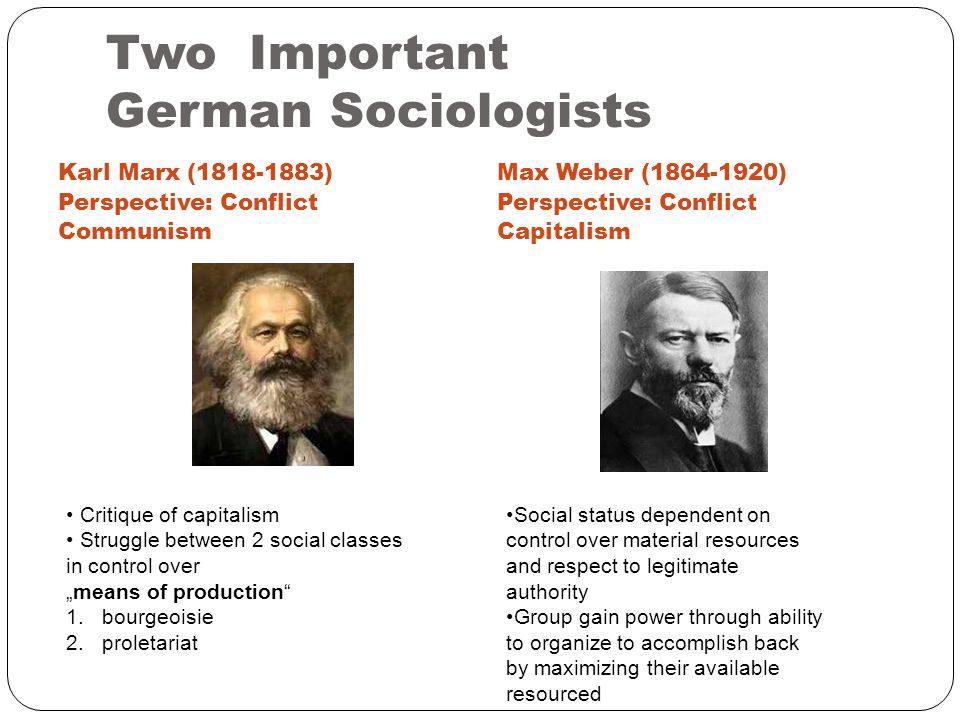 difference between max weber and karl marx