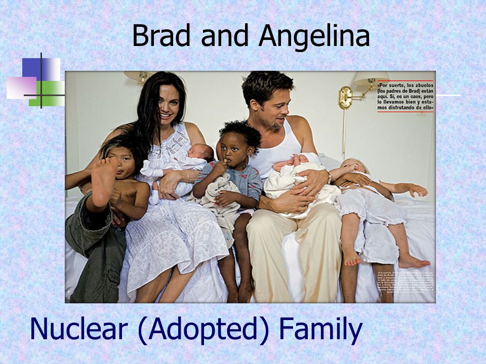 Nuclear (Adopted) Family Brad and Angelina