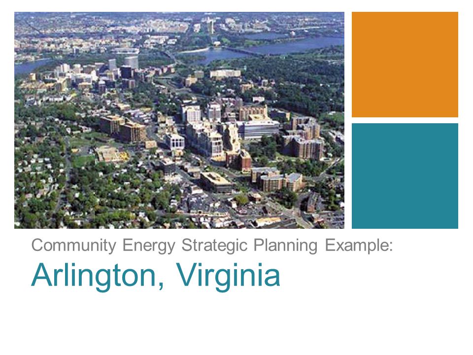 Community Energy Strategic Planning Example: Arlington, Virginia