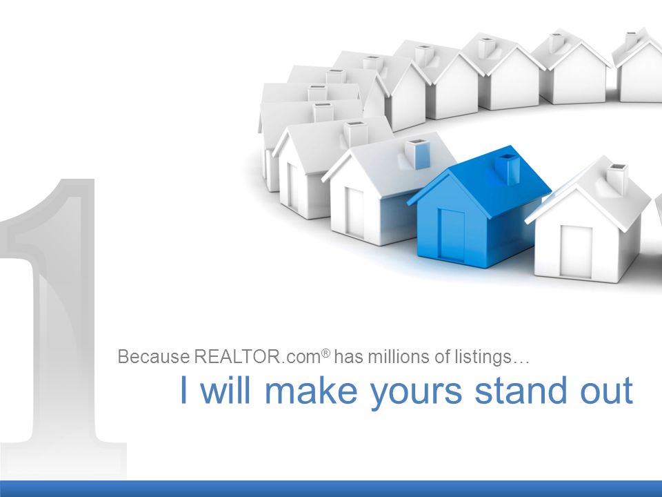 Because REALTOR.com ® has millions of listings… I will make yours stand out