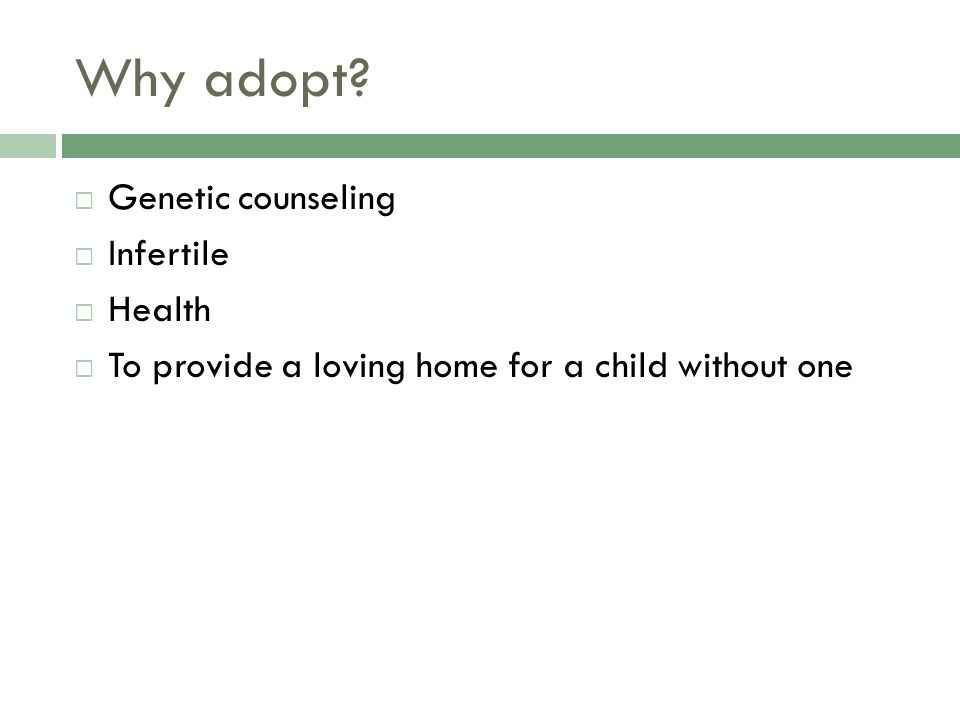 Why adopt.
