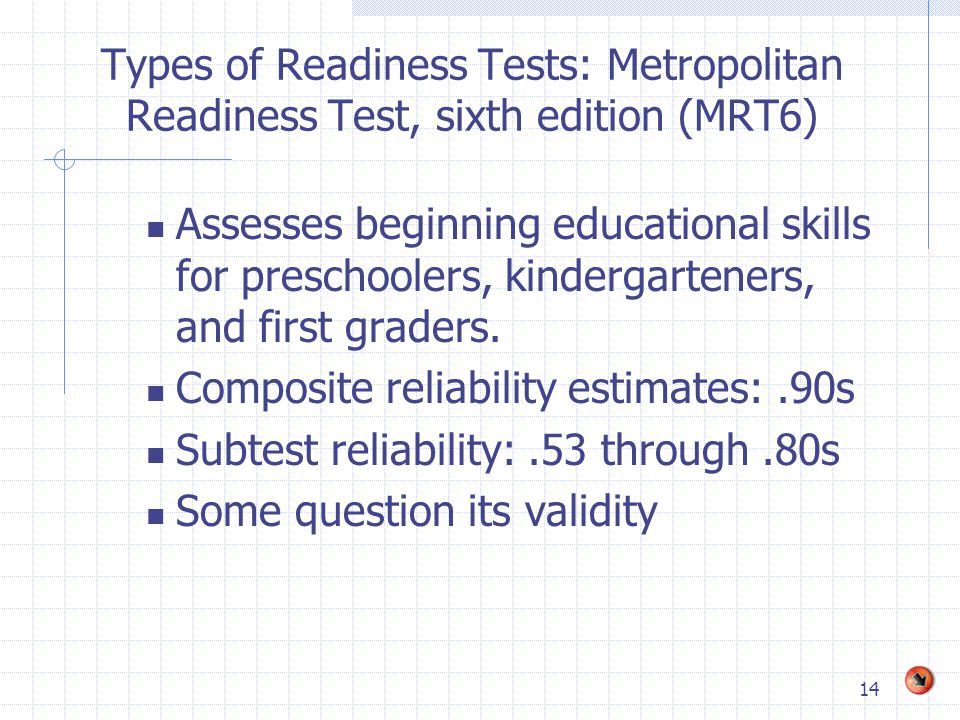 metropolitan readiness test 6th edition Kindergarten readiness testing – scholastic testing service, inc.