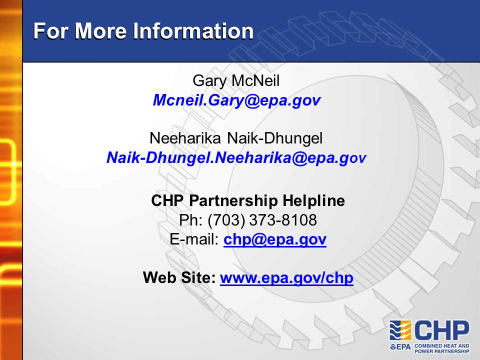 For More Information Gary McNeil Neeharika Naik-Dhungel ov CHP Partnership Helpline Ph: (703) Web Site: