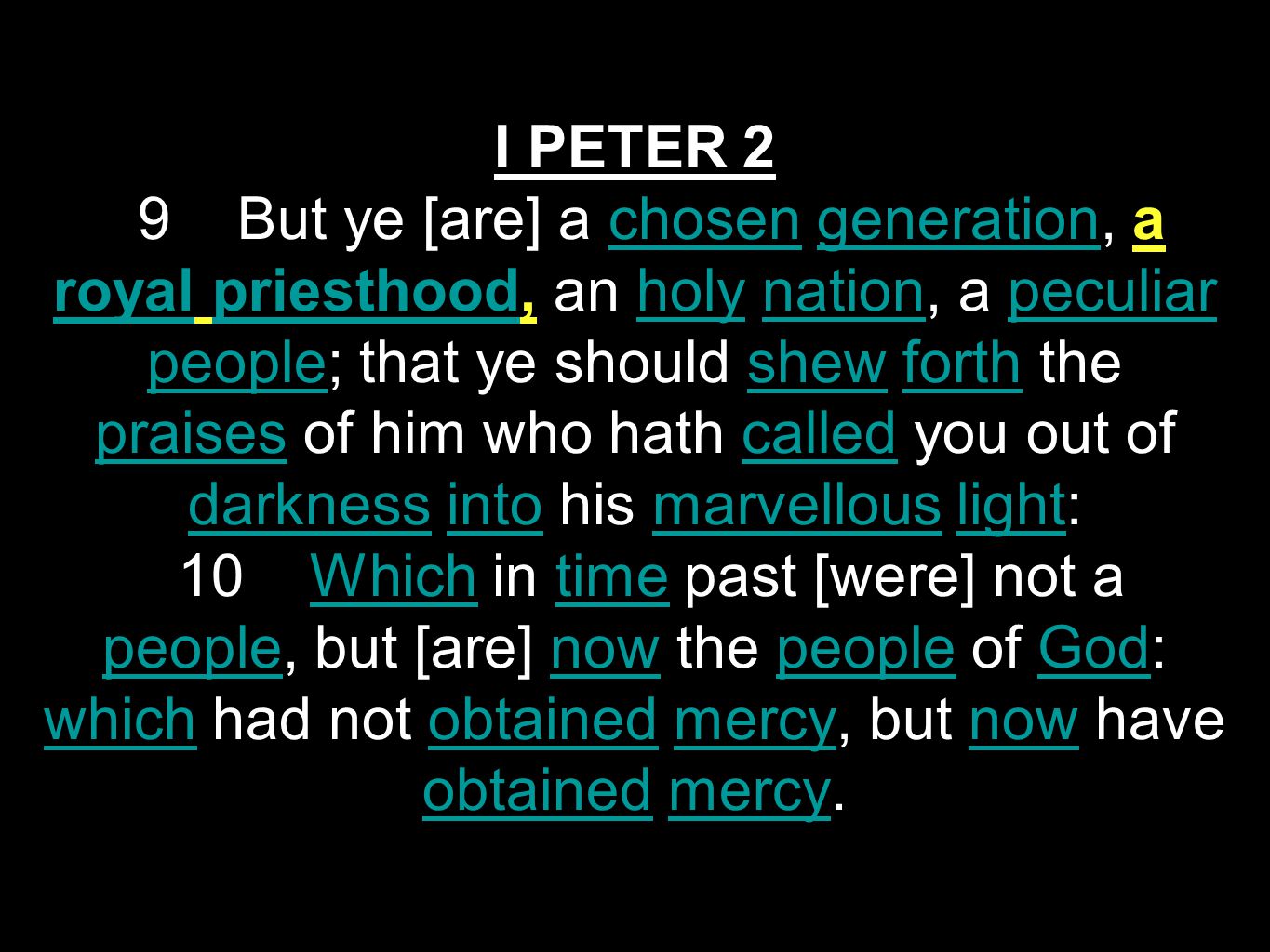 A Royal Priesthood. ARK.THE_ JEFF.IN V-26 N-18 SUNDAY_ We miserable ...