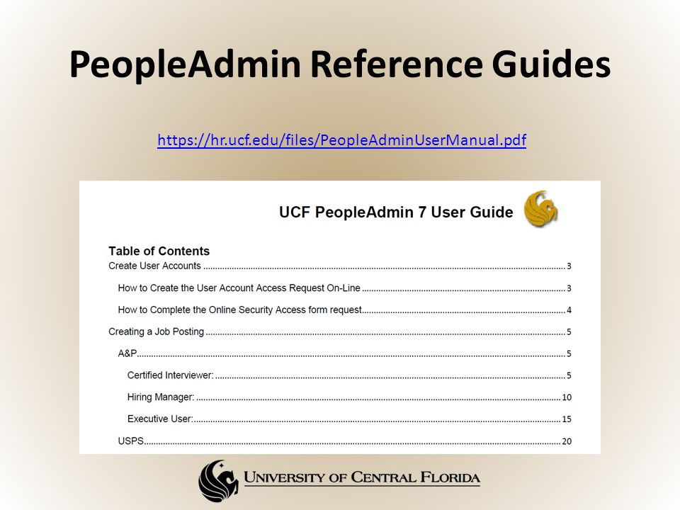 PeopleAdmin Reference Guides