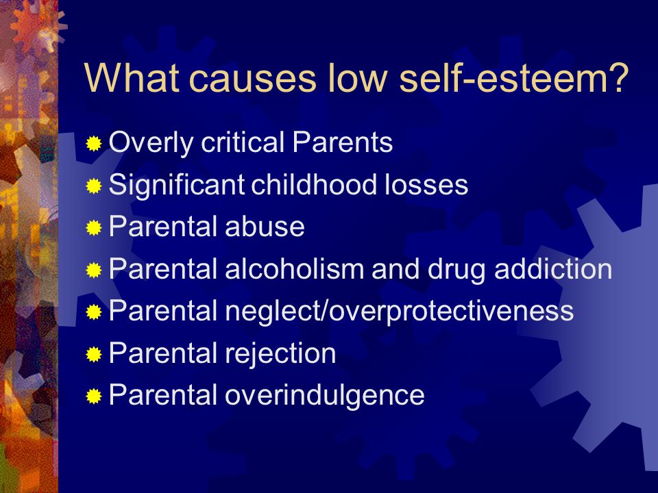 low self esteem in children causes