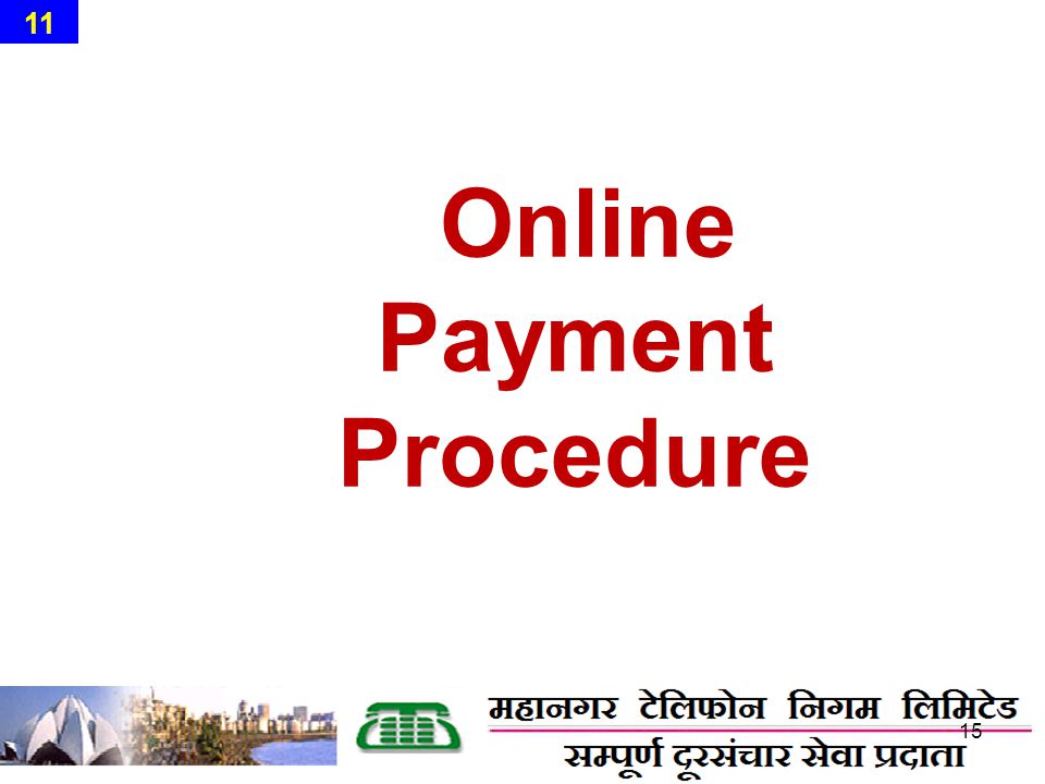 Online Payment Procedure 15 11