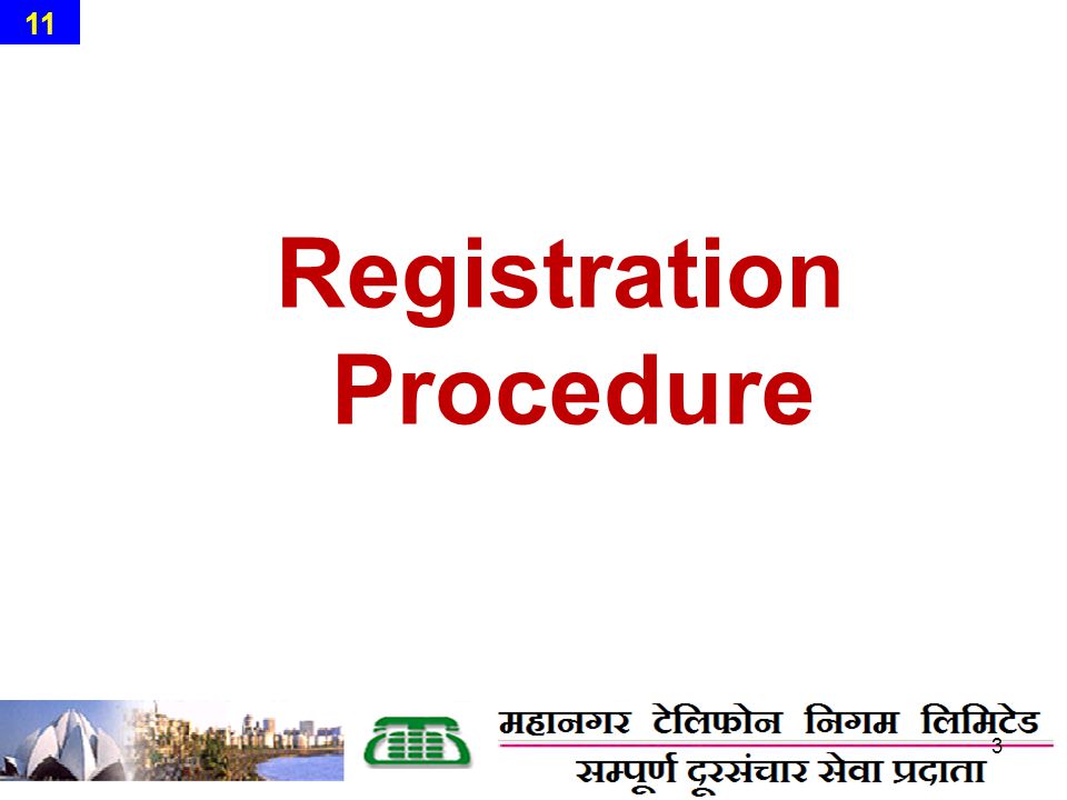 Registration Procedure 3 11