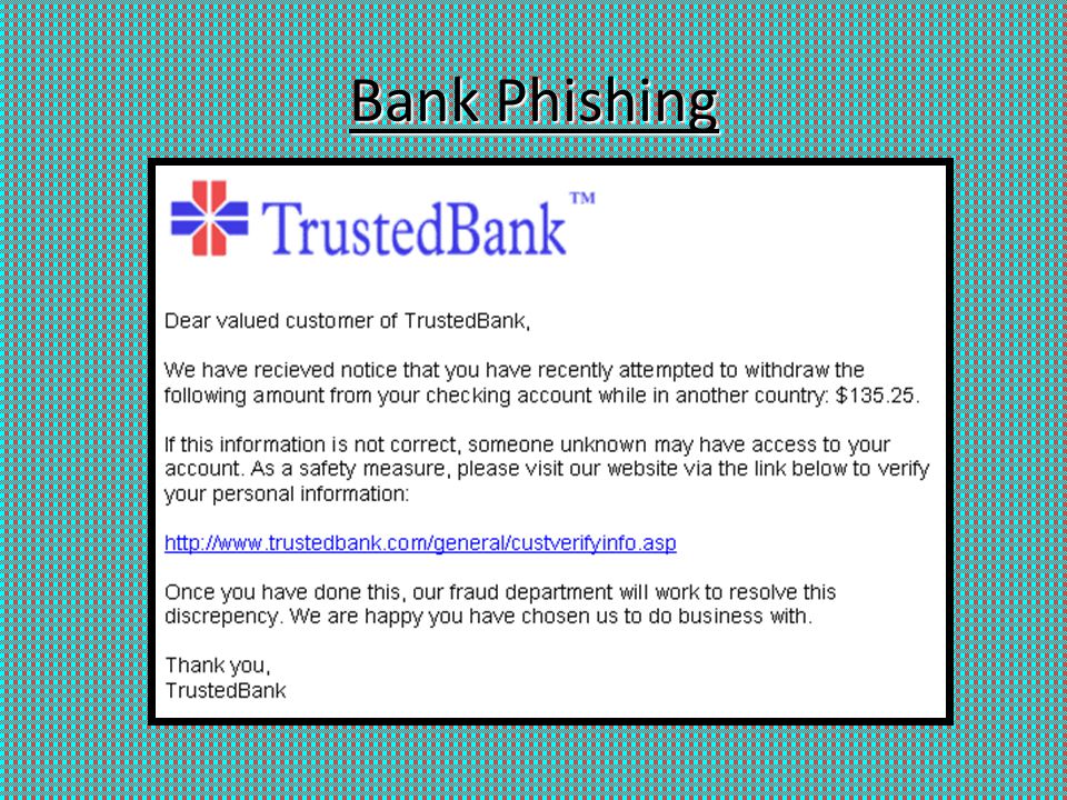 Bank Phishing