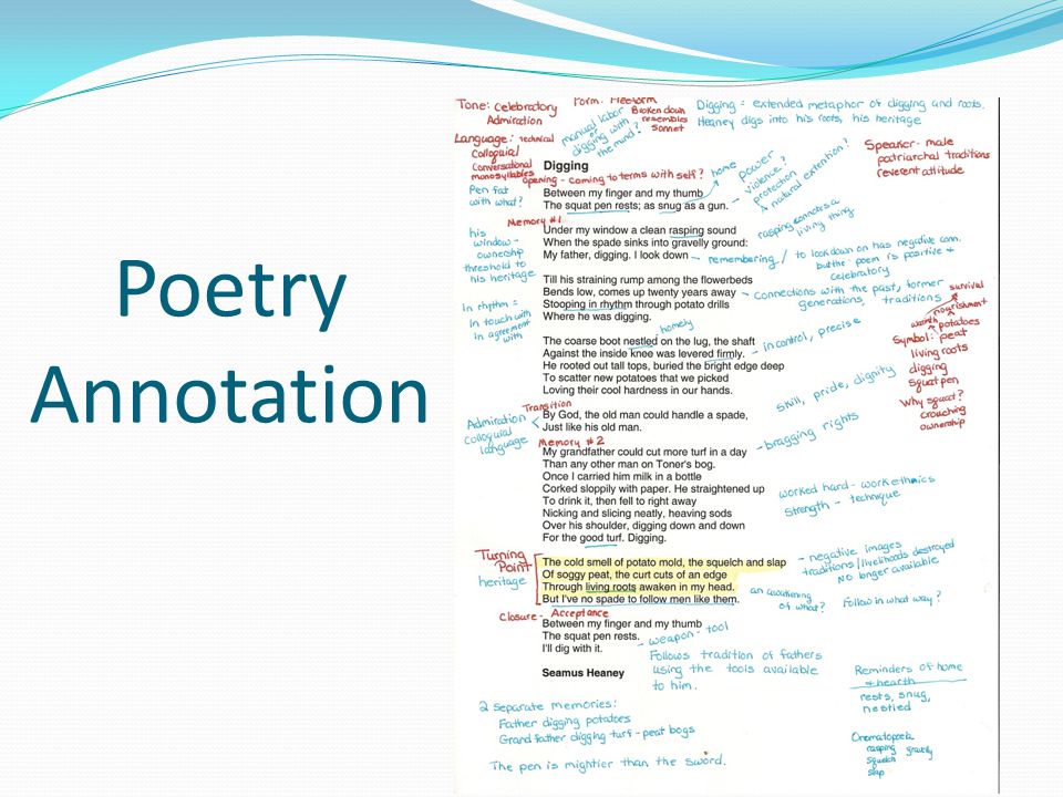 Poetry Annotation
