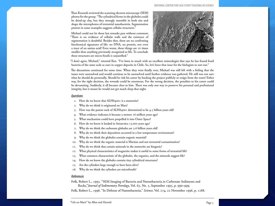 National center for case study teaching in science answer key