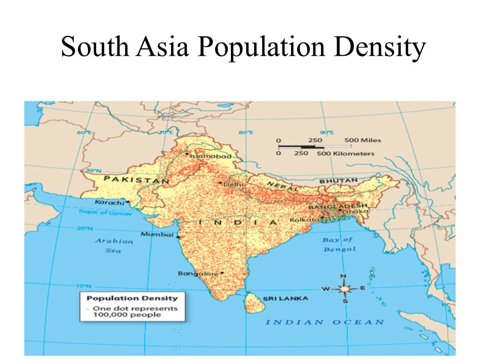 South Asia Population Density