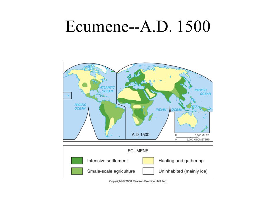Ecumene--A.D. 1500