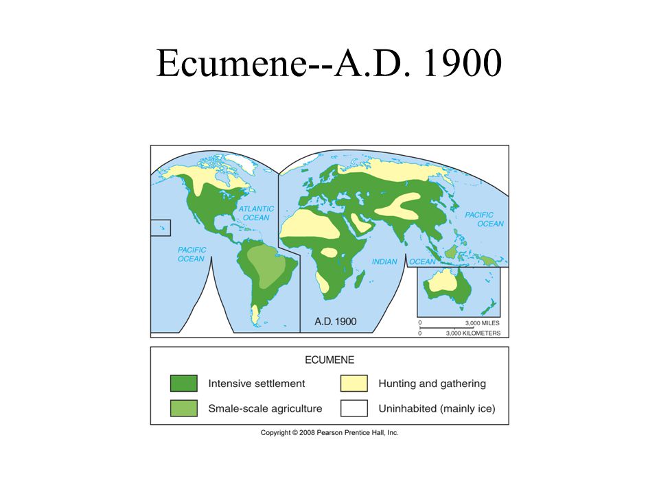 Ecumene--A.D. 1900