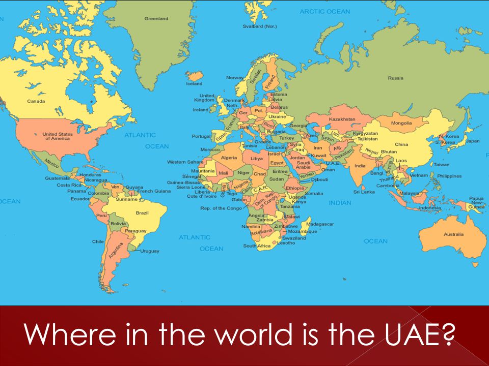 Where in the world is the UAE