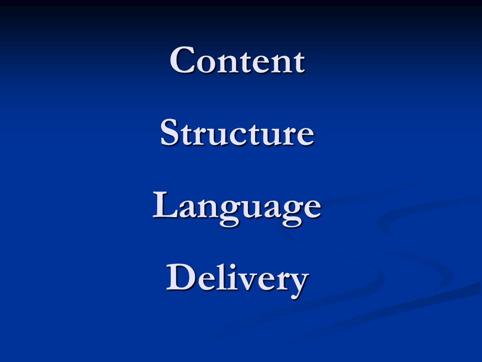 Content Structure Language Delivery