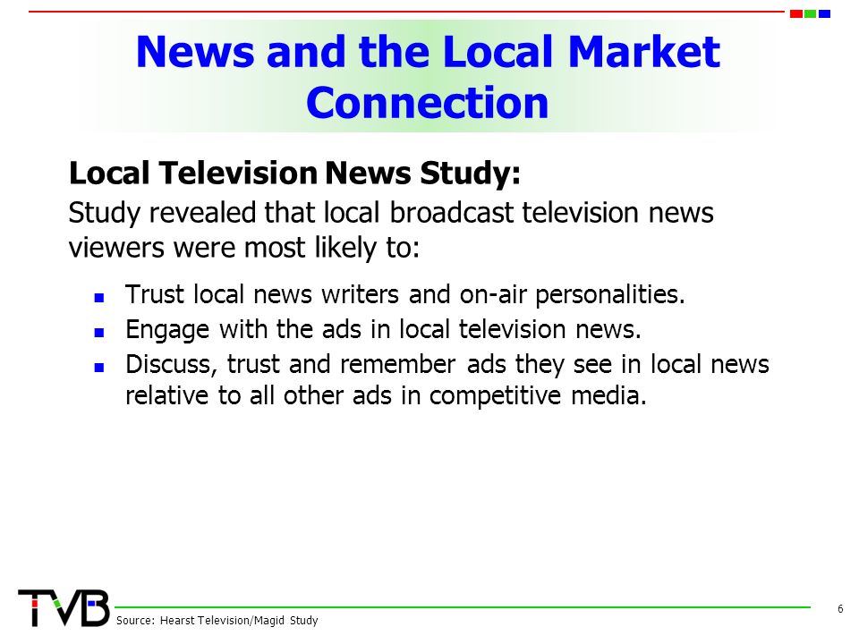 News and the Local Market Connection Trust local news writers and on-air personalities.