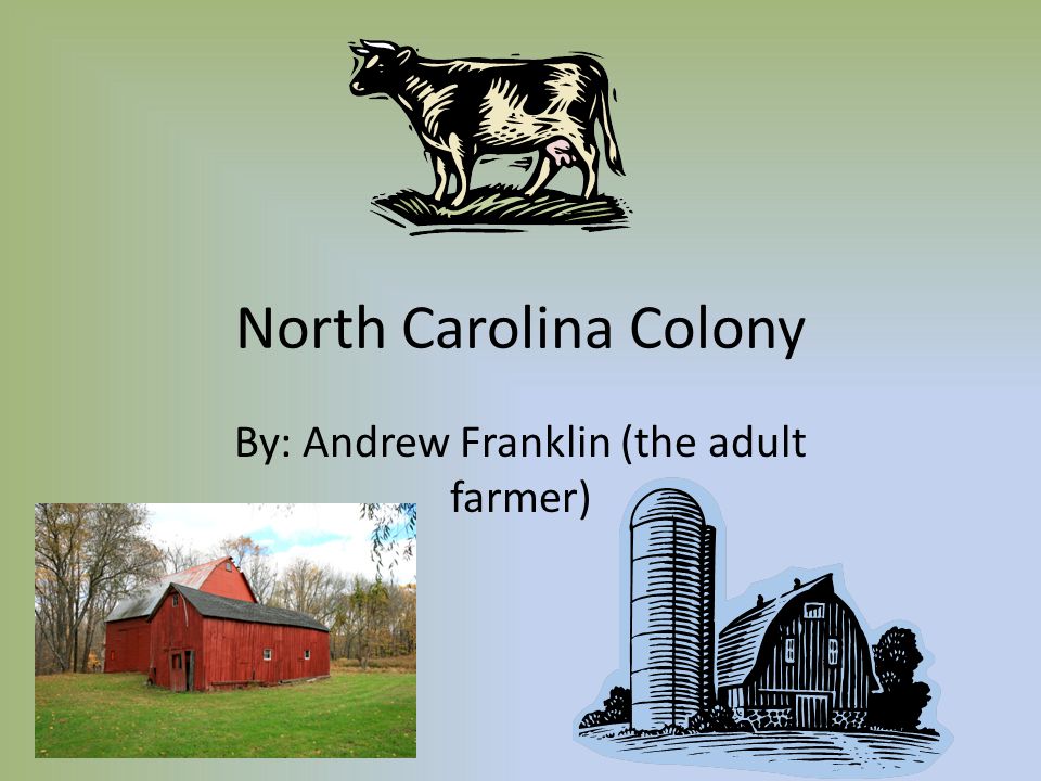 North Carolina Colony By: Andrew Franklin (the adult farmer)