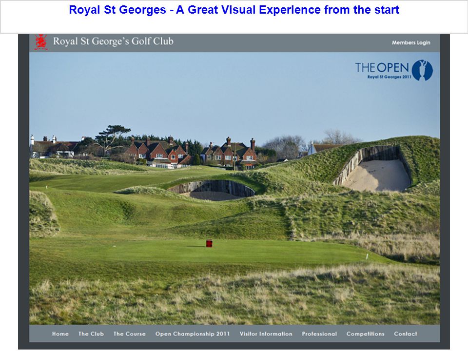 4 Royal St Georges - A Great Visual Experience from the start