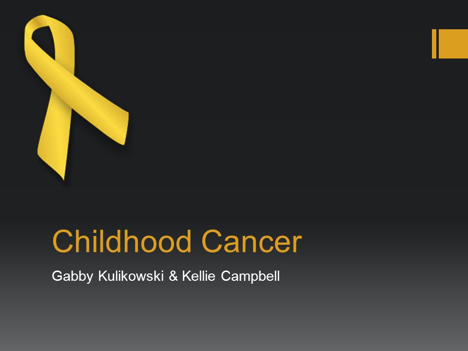 Childhood Cancer Gabby Kulikowski & Kellie Campbell