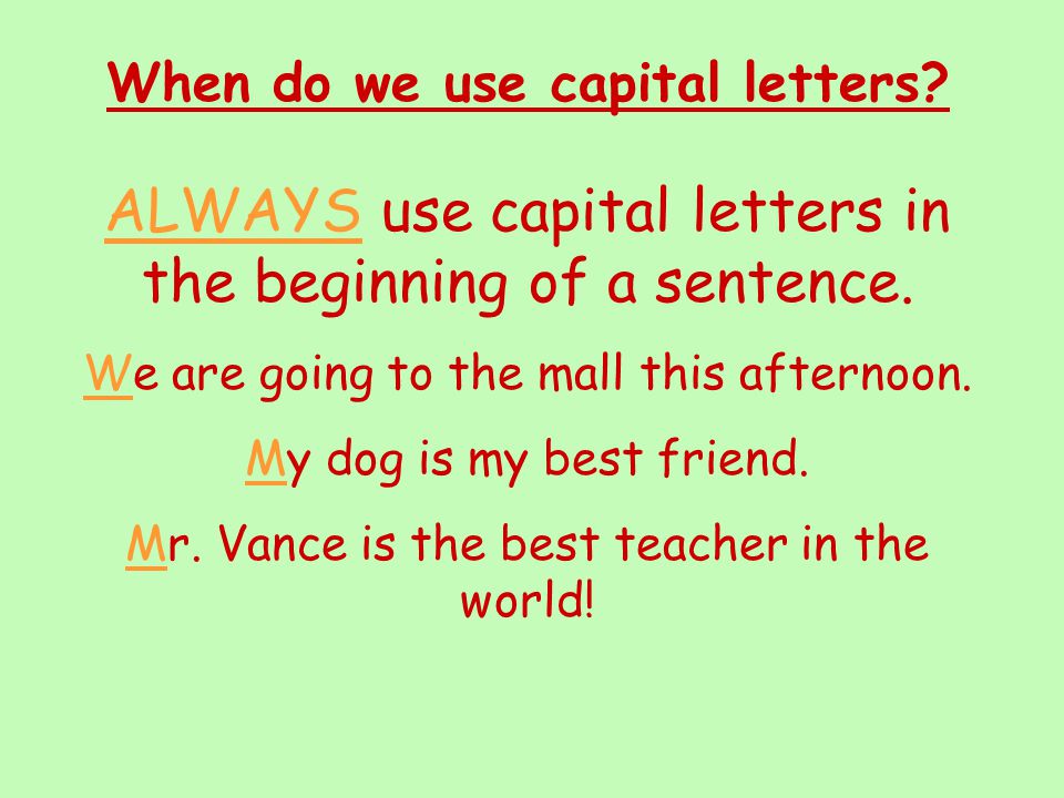 What’s Your Mark Language Arts Punctuation and Capitalization