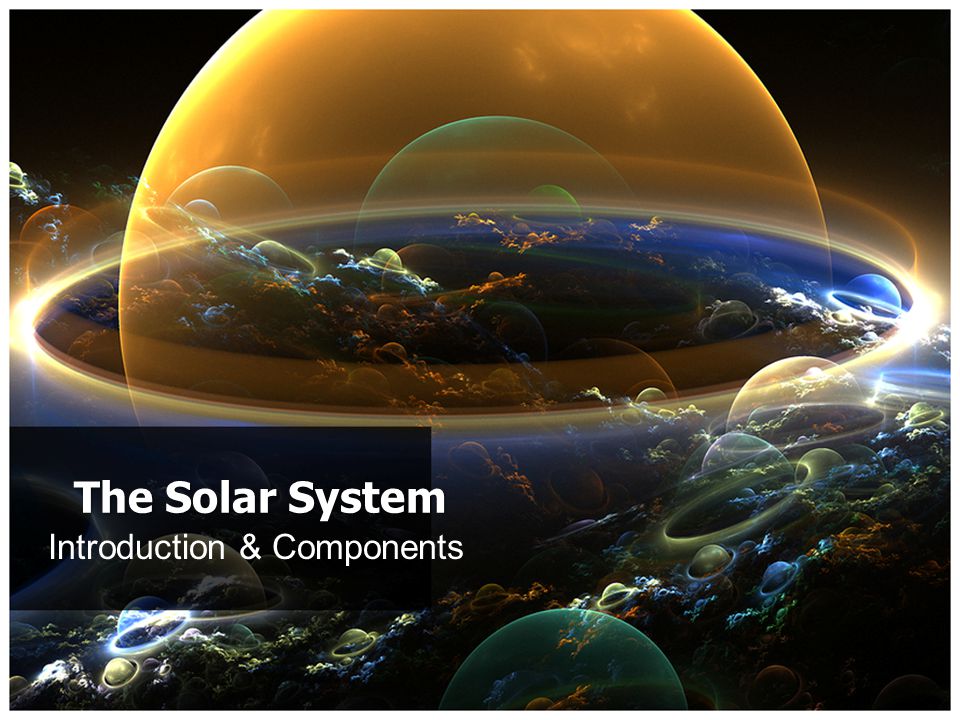 The Solar System Introduction Components Activity Look At