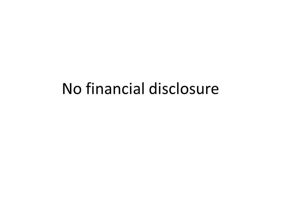 No financial disclosure