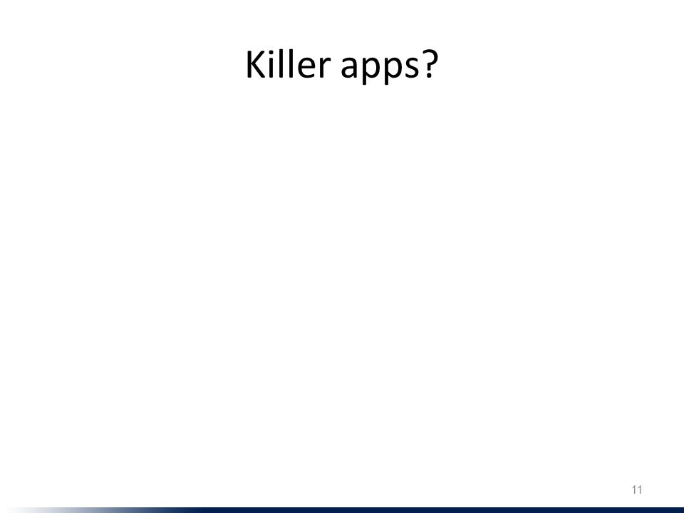 Killer apps 11