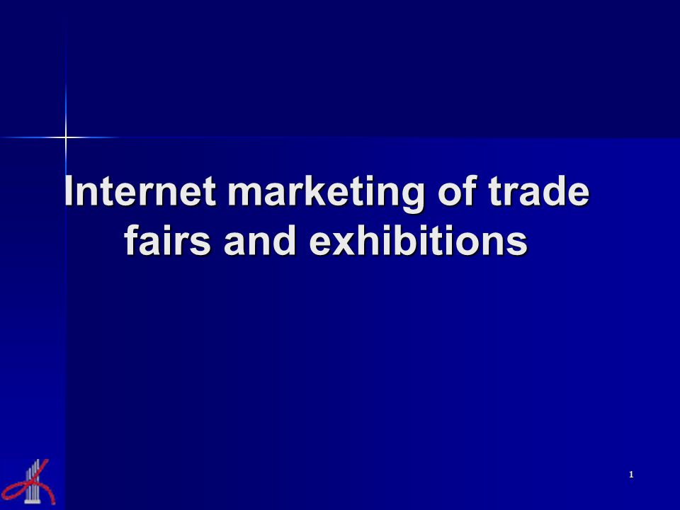 1 Internet marketing of trade fairs and exhibitions