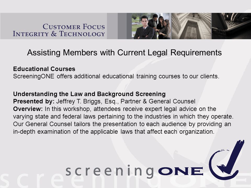and screeningone the power of partnership company background