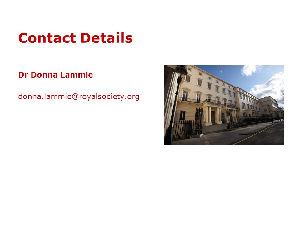 Contact Details Dr Donna Lammie