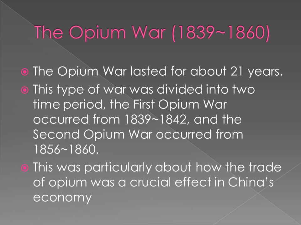 China's biggest problem was about Europe › Because they were forced to trade, the Europeans gave Opium to China. › This resulted in people to be addicted. - ppt download