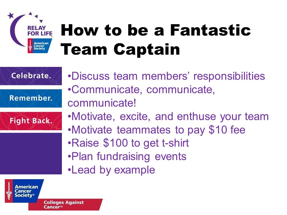 Discuss team members’ responsibilities Communicate, communicate, communicate.