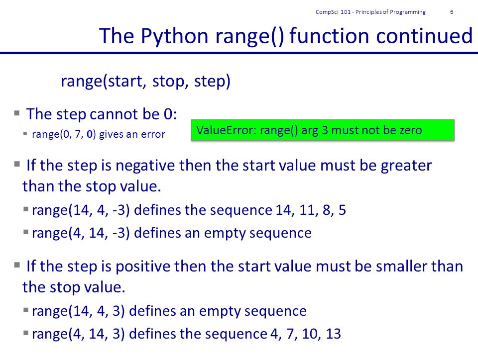 Python range 1 n