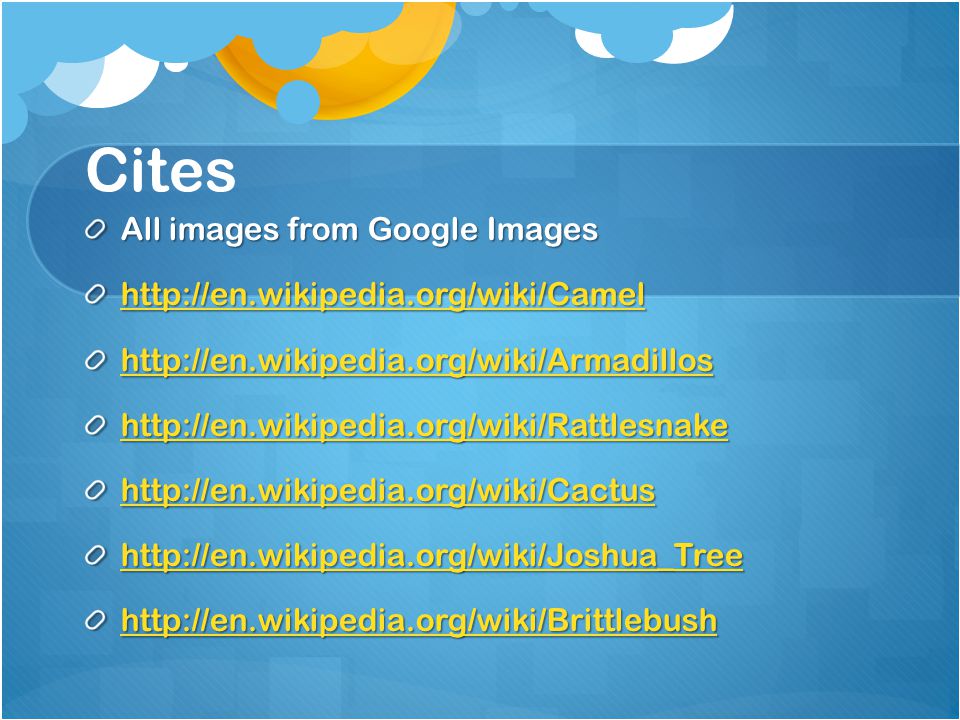 Cites All images from Google Images