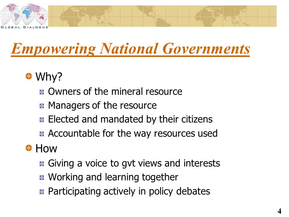 4 Empowering National Governments Why.