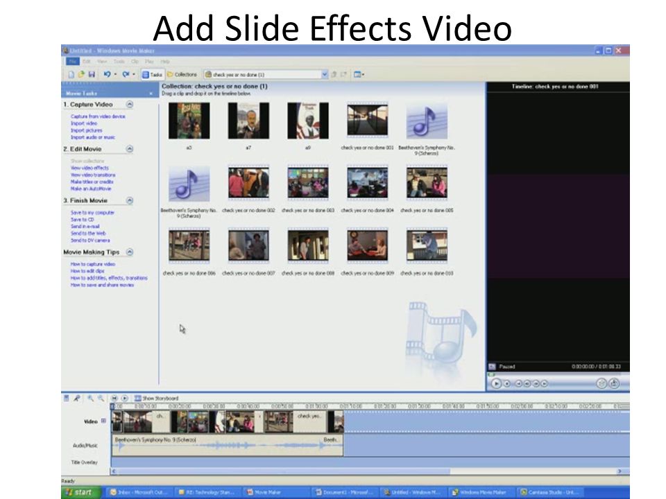 Add Slide Effects Video