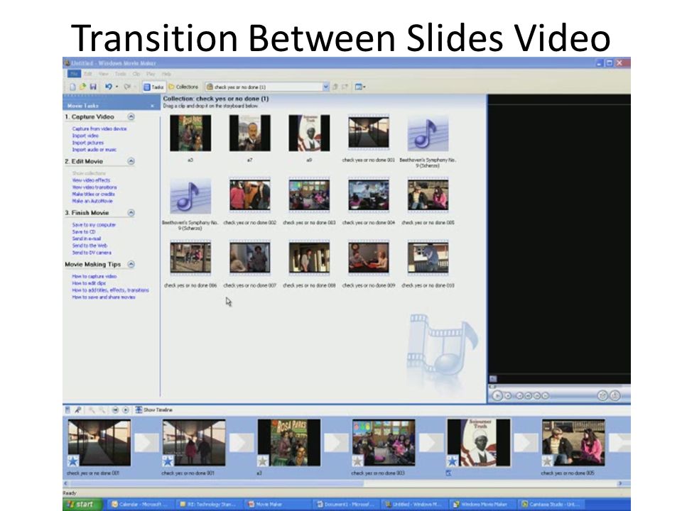 Transition Between Slides Video